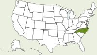 north carolina state map
