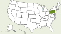 pennsylvania state map pennsylvania state map