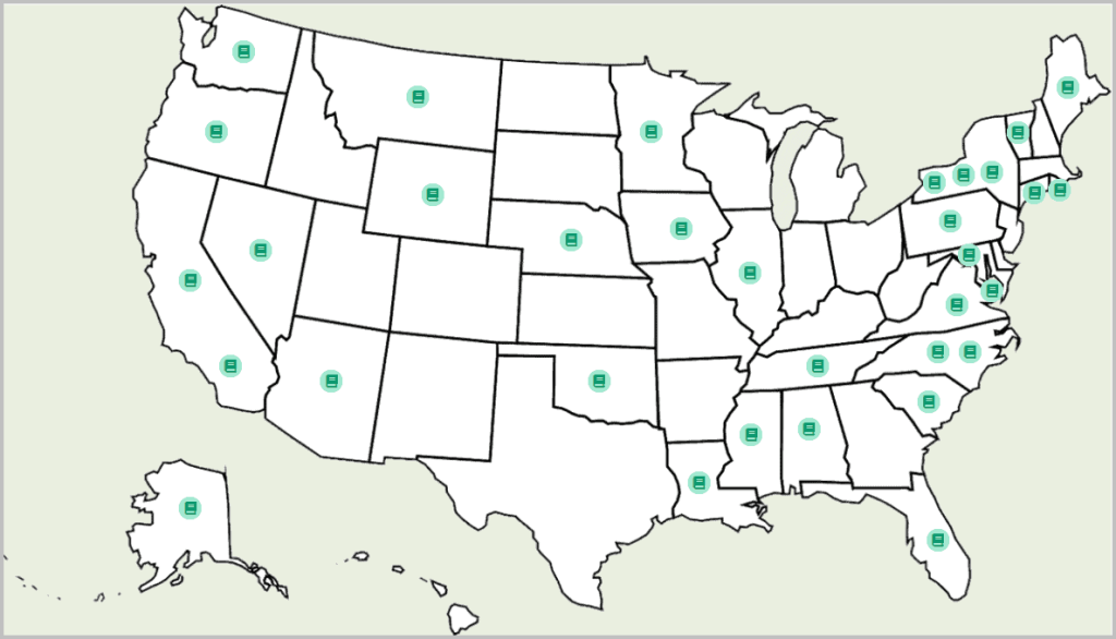 Us Map With Markers